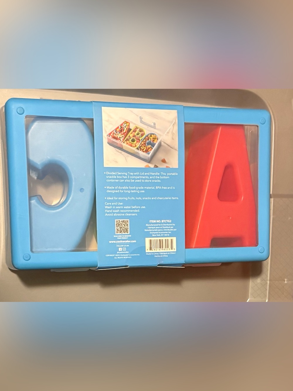 CWC Alphabet Snack Box Set - Red & Blue - Picture 2 of 3